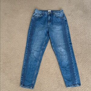 BDG Women's Straight Leg Mom Blue Jeans